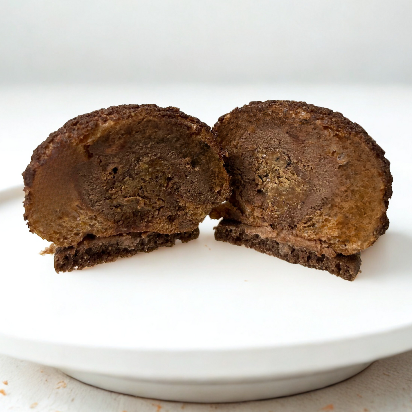 Frozen Hazelnut Chocolate Praline Choux Puff