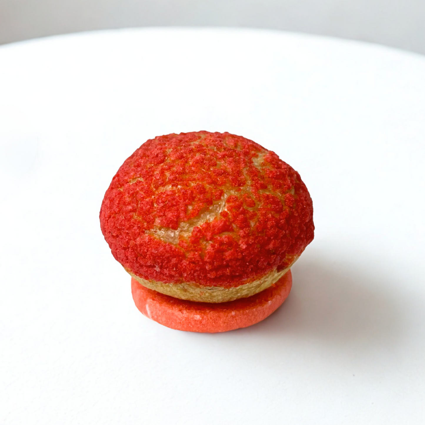 Frozen Vanilla Raspberry Choux Puff
