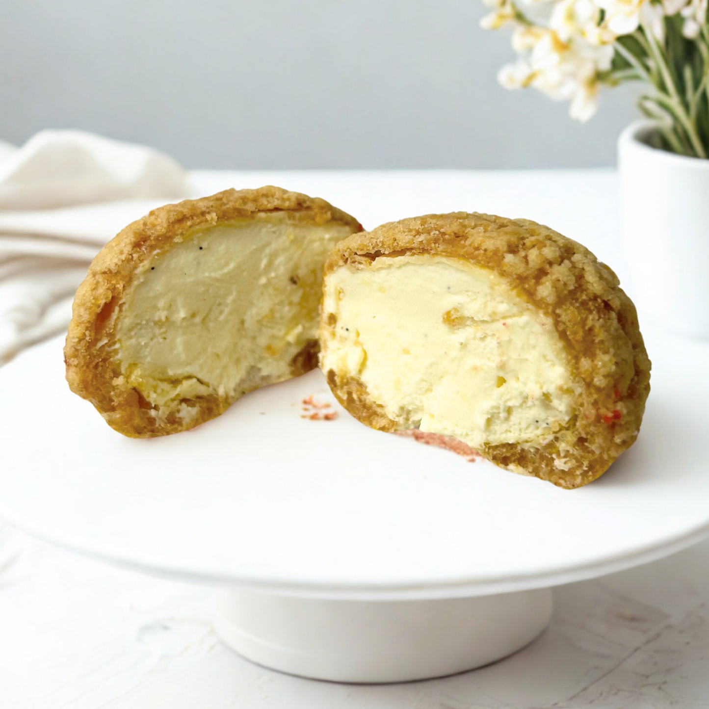 Frozen Vanilla Choux Puff