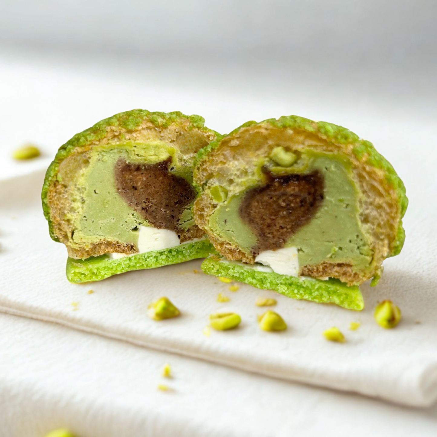 Frozen Green Tea Choux Puff